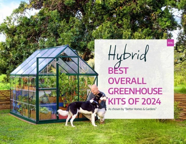 Hybrid 6 ft. x 6 ft. Greenhouse Kit - Green Structure & Hybrid Panels - Rathwood Store