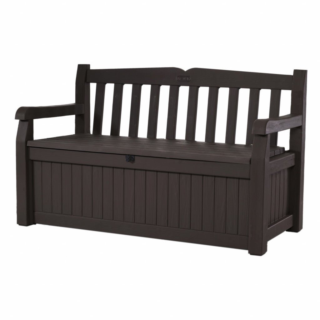 Iceni - Wood Look Storage Bench (Brown) - Rathwood Store