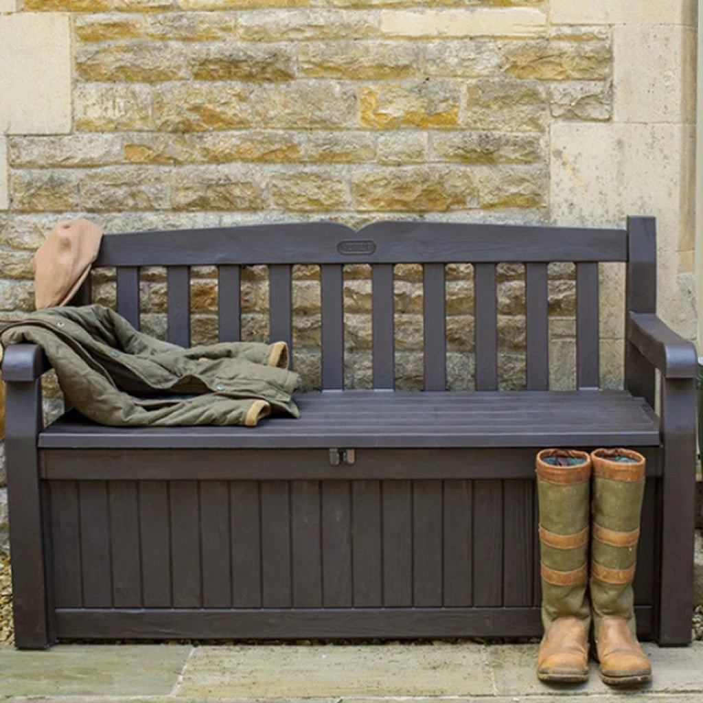 Iceni - Wood Look Storage Bench (Brown) - Rathwood Store