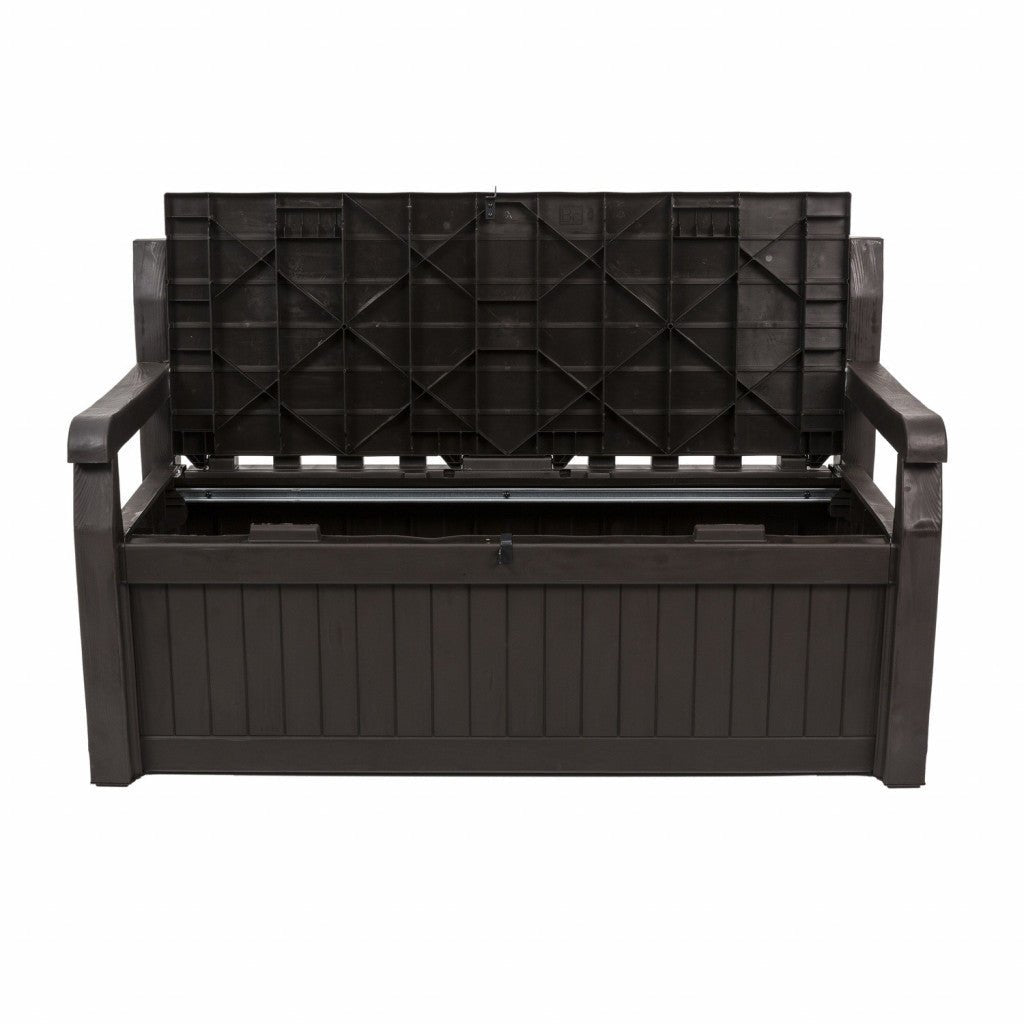 Iceni - Wood Look Storage Bench (Brown) - Rathwood Store