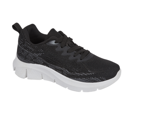 Javelin Lace Up Trainer - BLACK - Rathwood Store