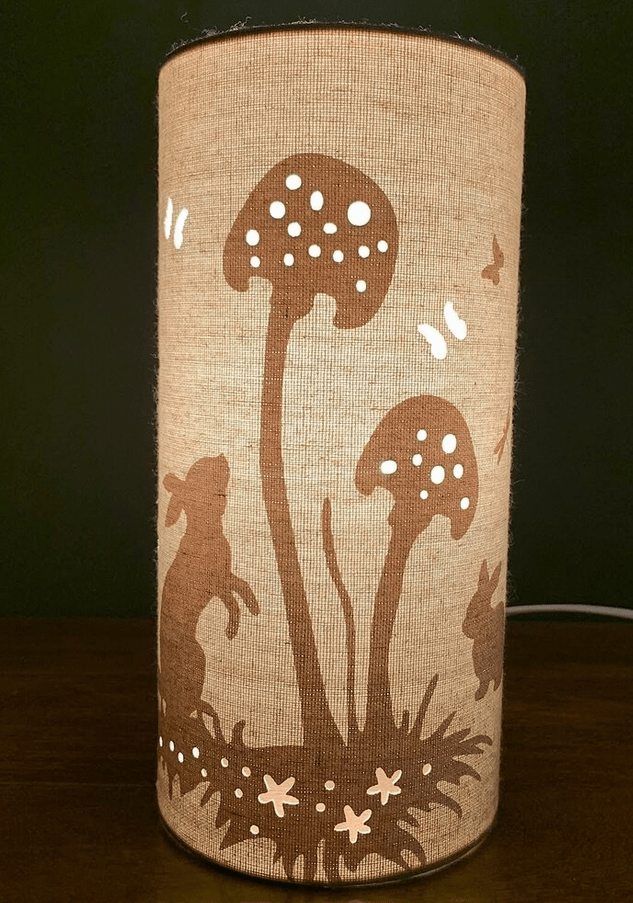 LGlow Fabric Lamp - Rabbit Print - Rathwood Store