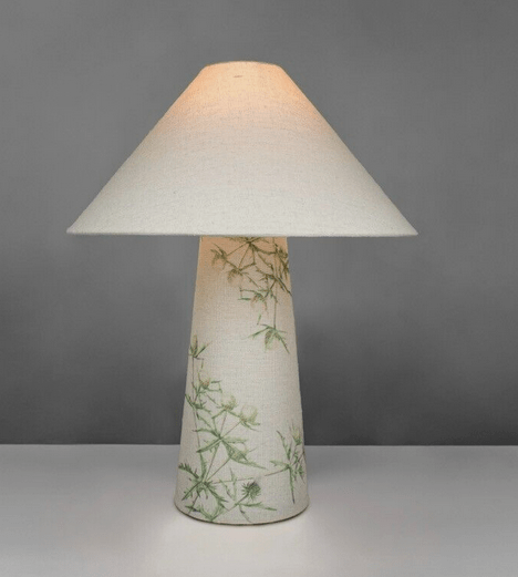 LGlow Fabric Lamp & Shade - Green Thistle - Rathwood Store