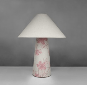 LGlow Fabric Lamp & Shade - Pink Floral - Rathwood Store