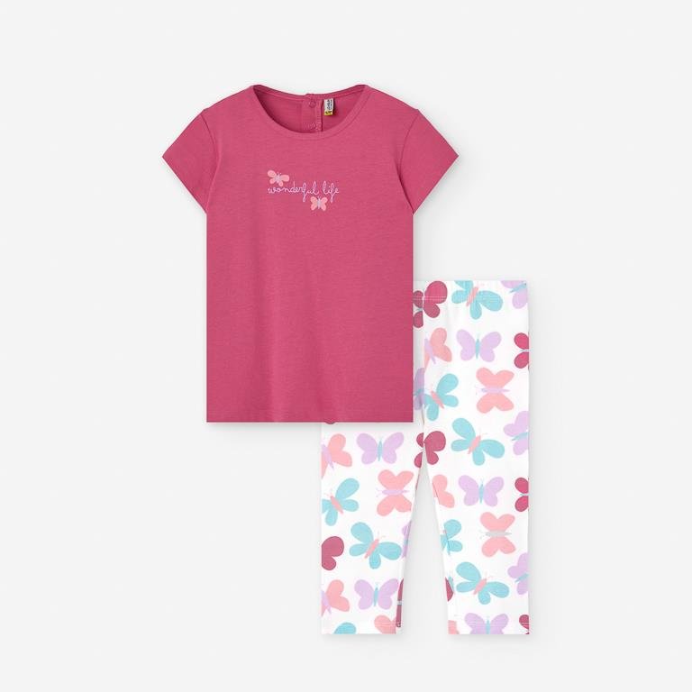Losan 2 Piece SS25 - Pink Butterflies - Rathwood Store