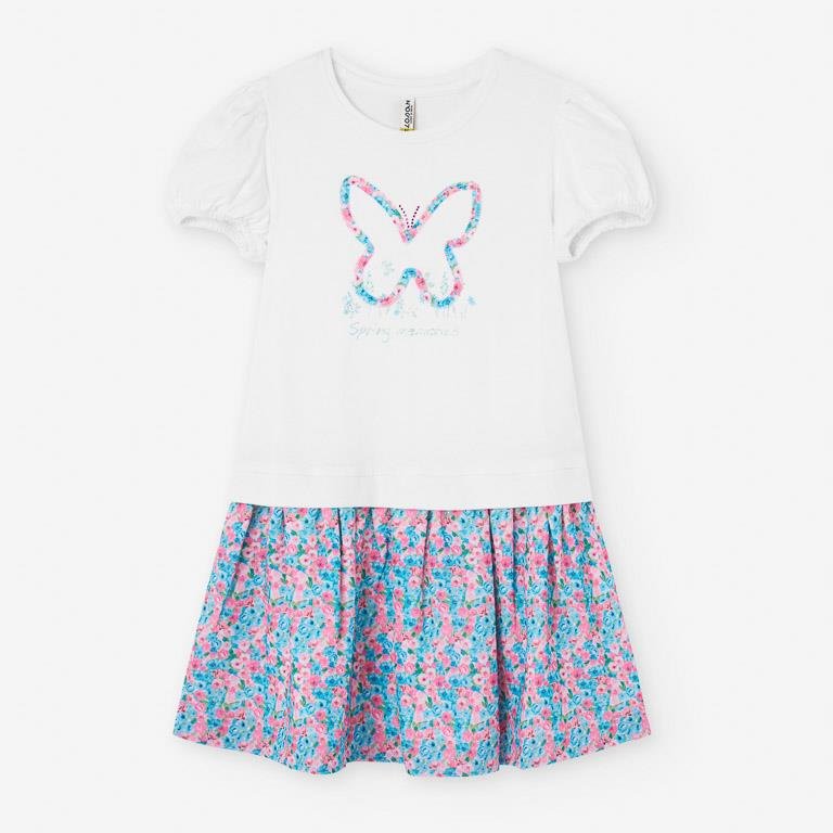 Losan Dress SS25 - White Mint Floral - Rathwood Store