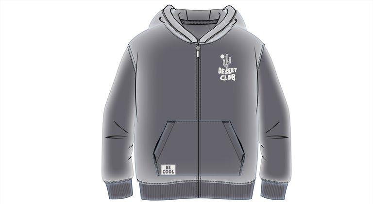 Losan Hoodie SS25 - Grey 'Desert Club' - Rathwood Store