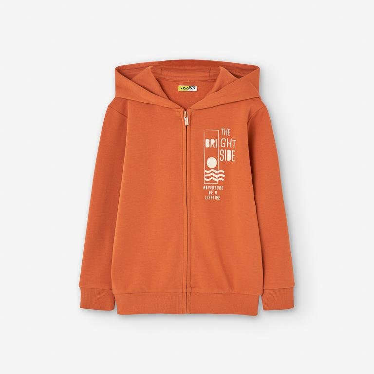 Losan Hoodie SS25 - Orange 'The Bright Side' - Rathwood Store