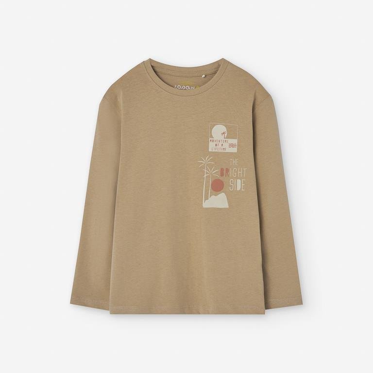 Losan L/S T-Shirt SS25 - Beige 'The Bright Side' - Rathwood Store