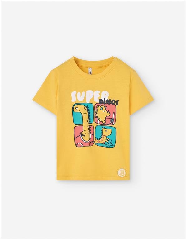 Losan T-Shirt SS25 - Yellow 'Super Dinos' - Rathwood Store