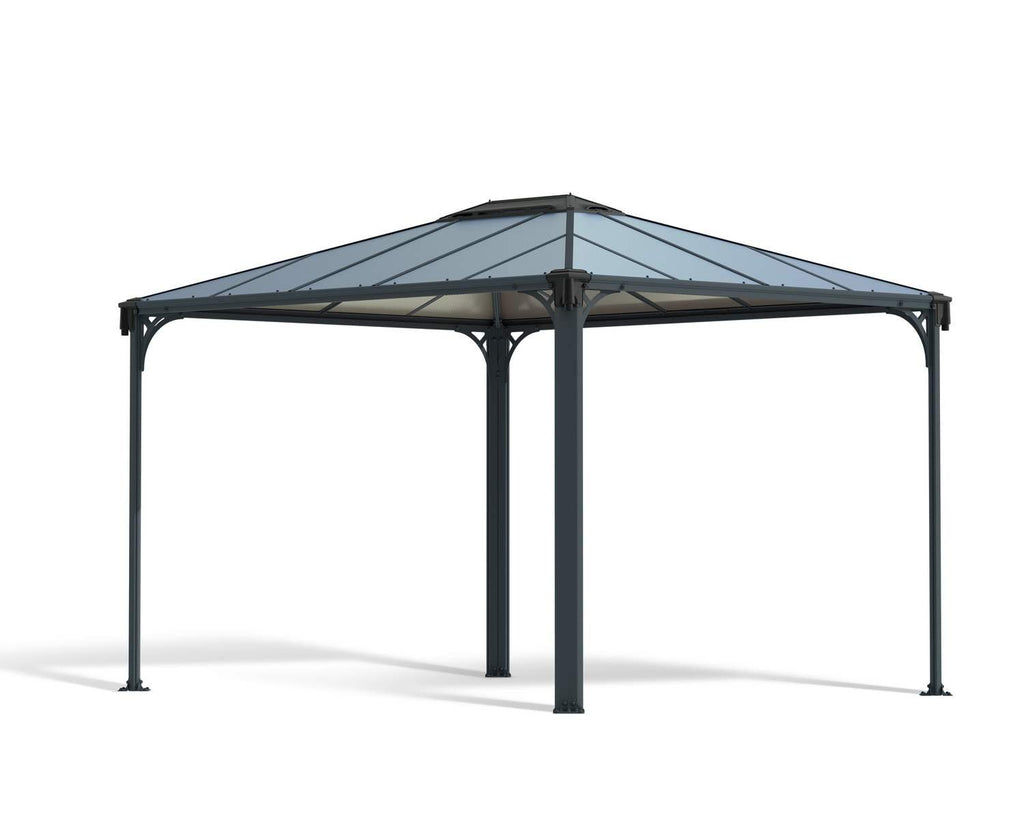 Martinique 10 ft. x 12 ft. Gazebo Kit - Grey Structure - Rathwood Store