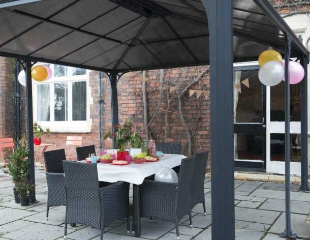 Martinique 12 ft. x 16 ft. Gazebo Kit - Grey Structure - Rathwood Store