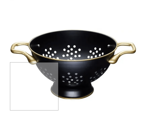 MC Colander 24cm Black/Brass - Rathwood Store