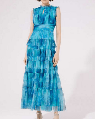 Mercurio Dress SS25 - Aqua - Rathwood Store