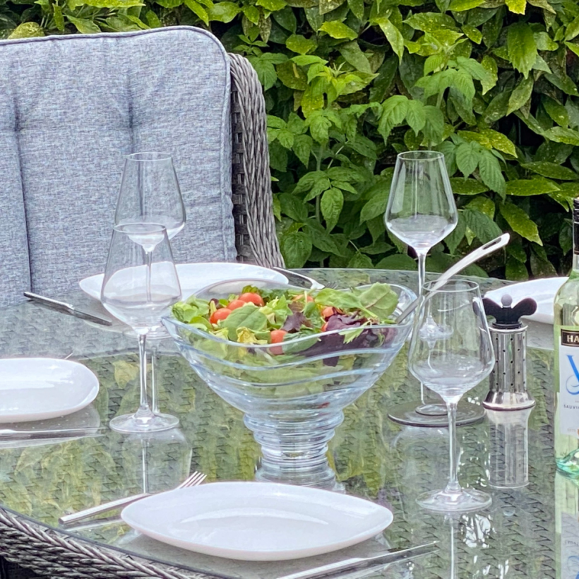 Boston - 6 Seater Round Set (Dark Grey)