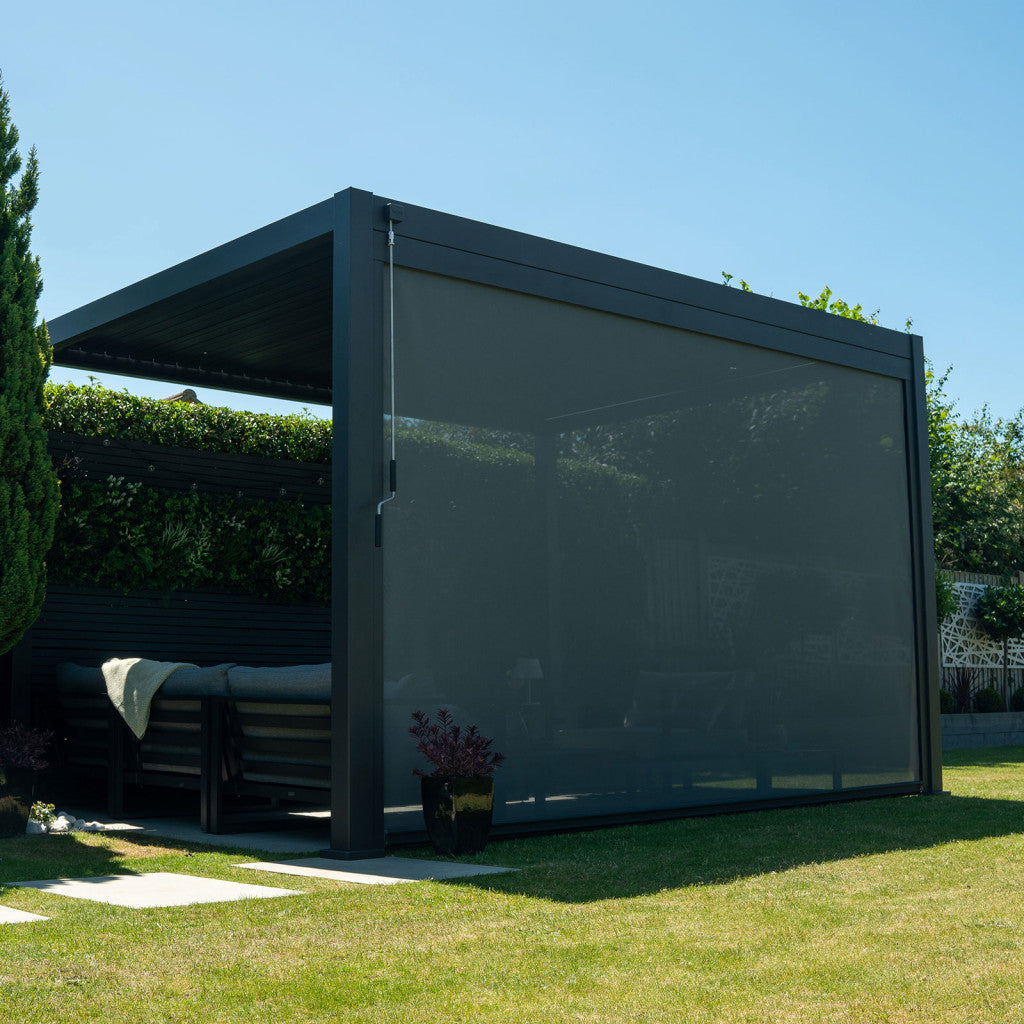Nova - Titan Pergola Pull Down Screen - 4m - Grey