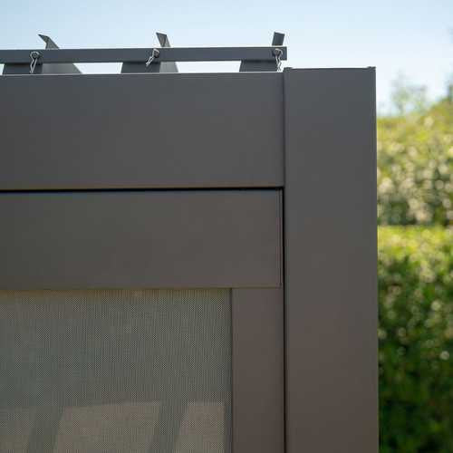 Nova - Titan Pergola Pull Down Screen - 4m - Grey