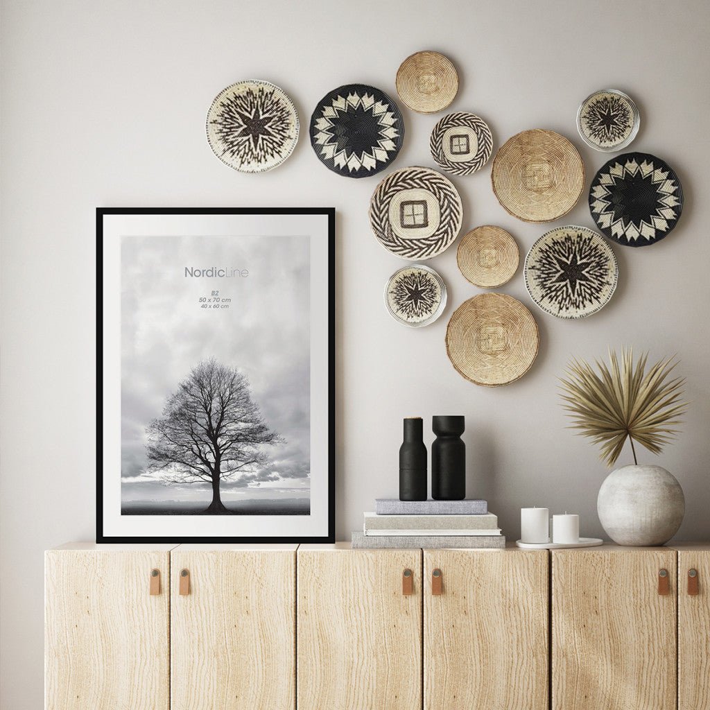 Nordic Line Slim Black, 50cmx70cm wall frame - Rathwood Store