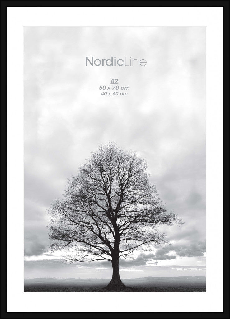 Nordic Line Slim Black, 50cmx70cm wall frame - Rathwood Store
