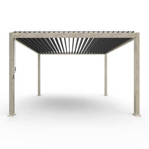 Nova - Titan Aluminium Pergola - 4m x 3m Rectangular - Wood Look - Rathwood Store