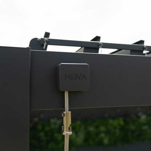 Nova - Titan Aluminium Pergola - 6m x 3m Rectangular - Grey - Rathwood Store