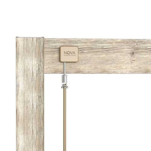 Nova - Titan Aluminium Pergola - 6m x 3m Rectangular - Wood Look - Rathwood Store