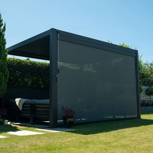Nova - Titan Pergola Pull Down Screen - 4m - Grey - Rathwood Store