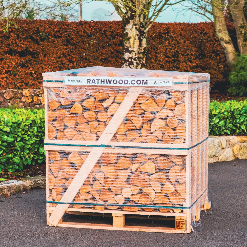Oak Firewood 1.5m³ - 630kg Kiln Dried (4 Row) Pallet - Rathwood Store