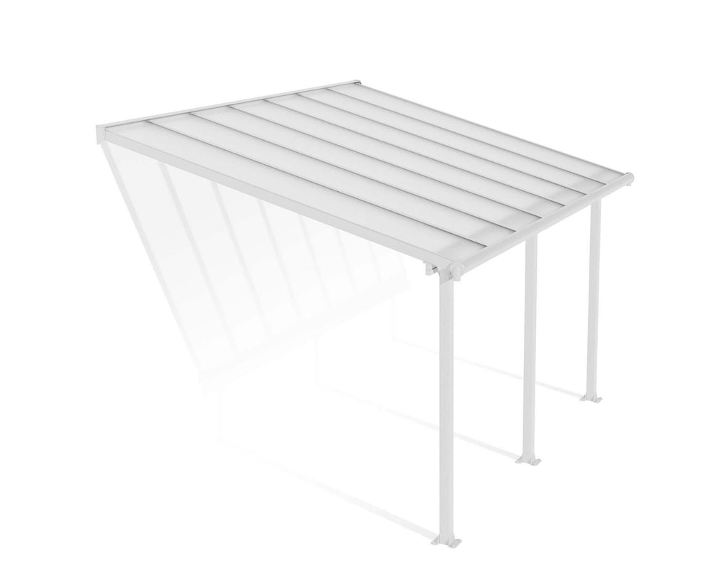 Olympia 10 ft. x 14 ft. Patio Cover Kit - White, Clear Twin wall - Rathwood Store