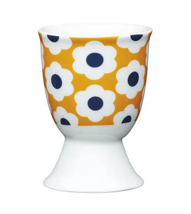 KC Egg Cup - Retro Flower Spot