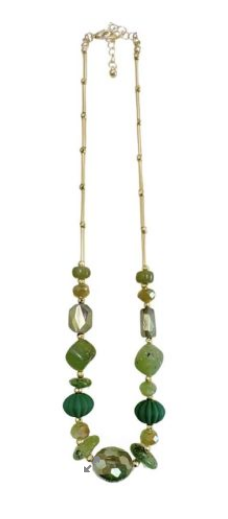 SHS Green Nugget Necklace