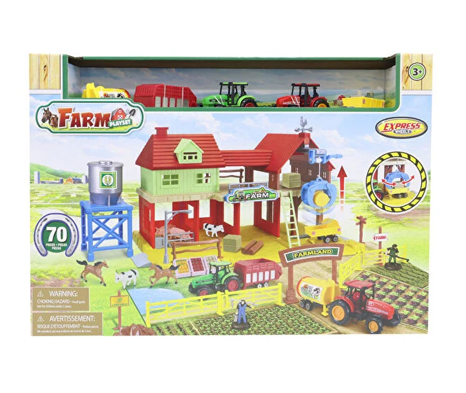 Express Wheels Farmhouse Playset - 70 Piece