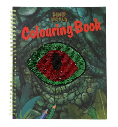 Dino World Reversible Colouring Book