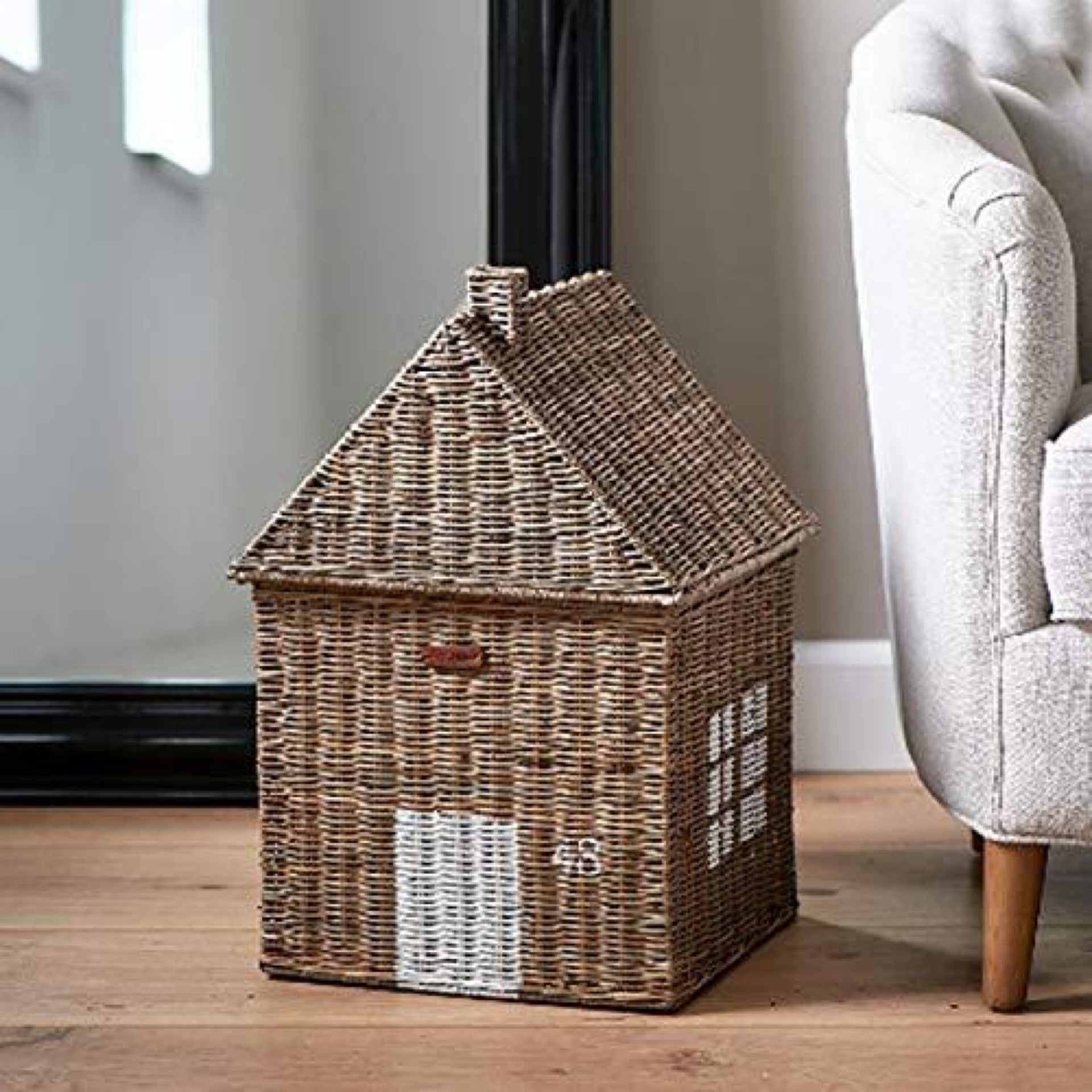Riviera Maison Happy Home Basket - Storage Basket - Wicker