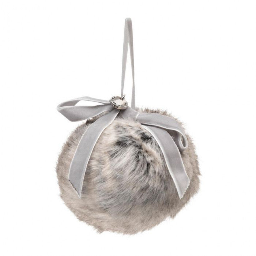 Fabulous Faux Fur Christmas Ornament Dia 10