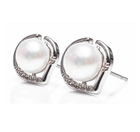 Silver Mother of Pearl Earrings