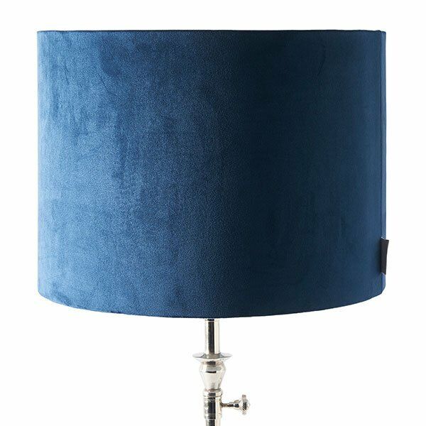 Velvet Cylinder Shade Blue