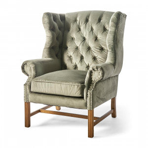 Franklin Park Wing Chair, velvet III, anthracite