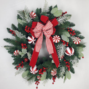 Candy Ball/Ribbon Wreath 76cm