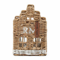 Rustic Rattan Happy Home Votive