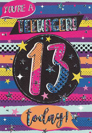 Birthday Card - Age 13 Girl