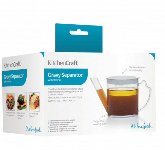 KC Gravy/Fat Separator 500ml Plastic