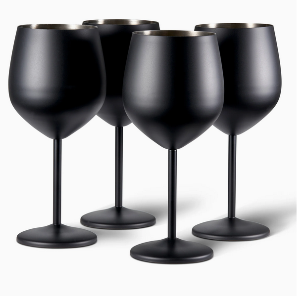 Wine Glass Set/4 - Matte Black