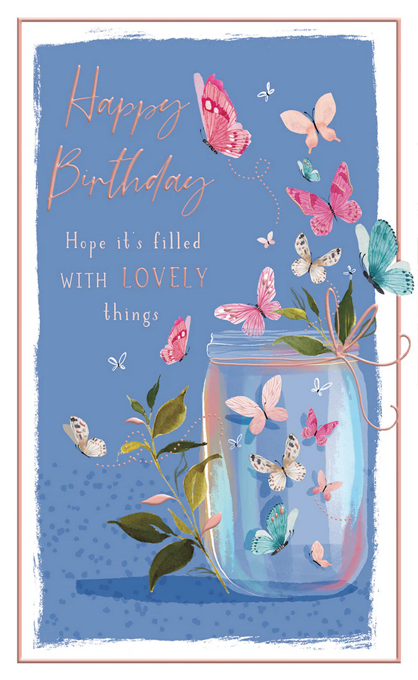 Birthday Card - Butterflies