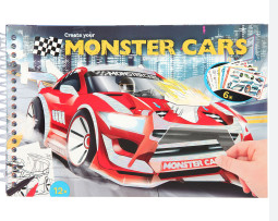 Monster Cars Pocket Colouring Book