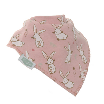 Bunny Print Pink Bib