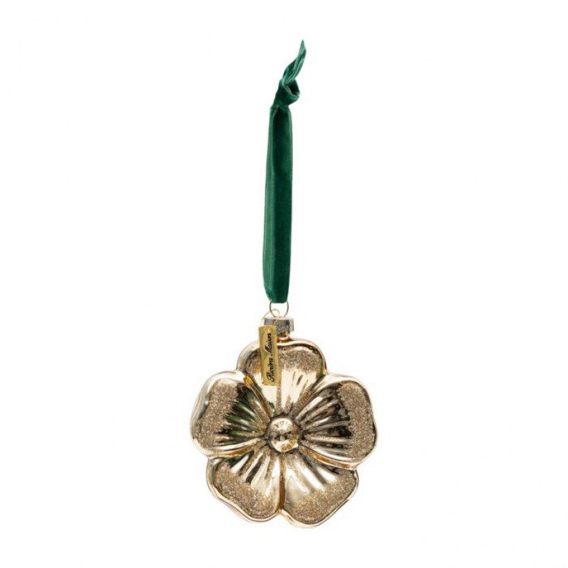 Christmas Flower Ornament gold