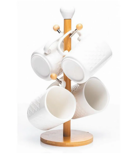 White 4 Piece Mug Set
