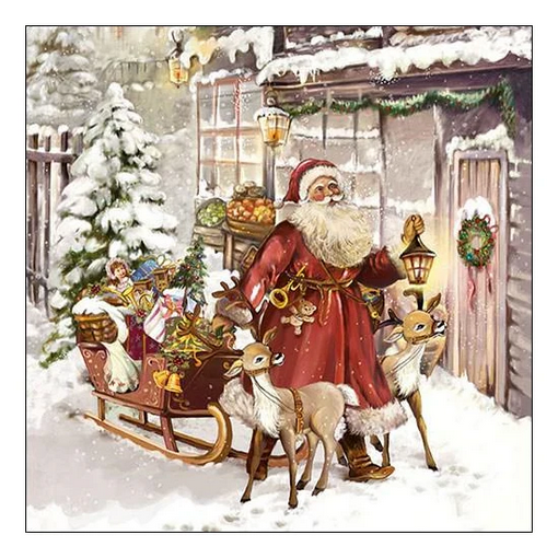 Paper Napkins - Christmas Visit