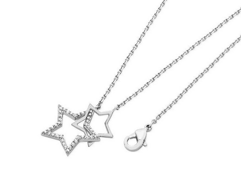 Star Interlocking Silver Pendant